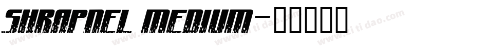 Shrapnel Medium字体转换